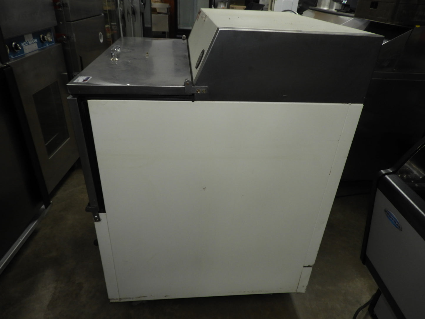 Used True TMC-34-SS-HC School Cafeteria Milk Cooler w/ Top & Side Access