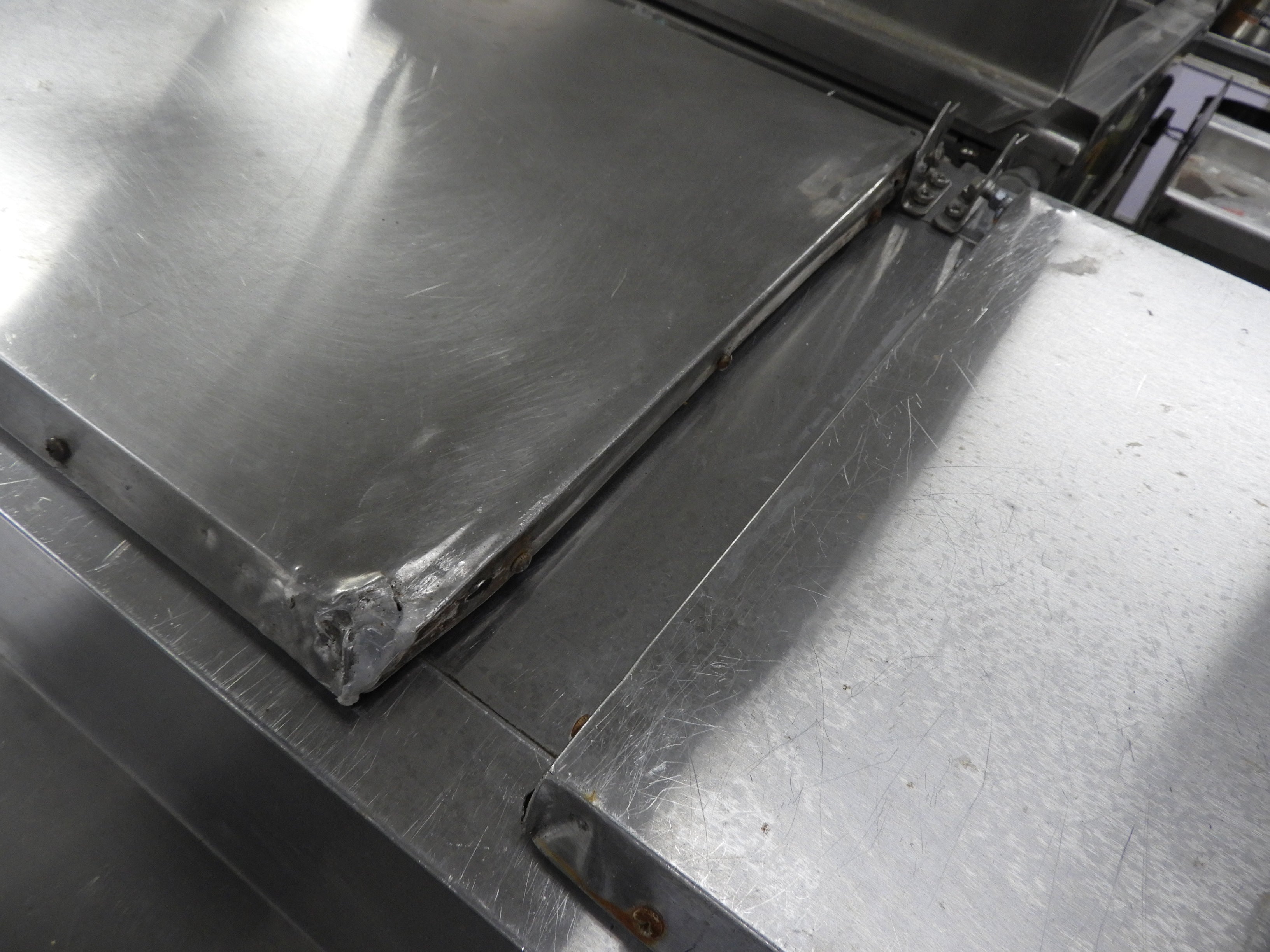 Used U-STAR 92" REFRIGERATED PIZZA PREP TABLE 3 DOOR USPZ-3D