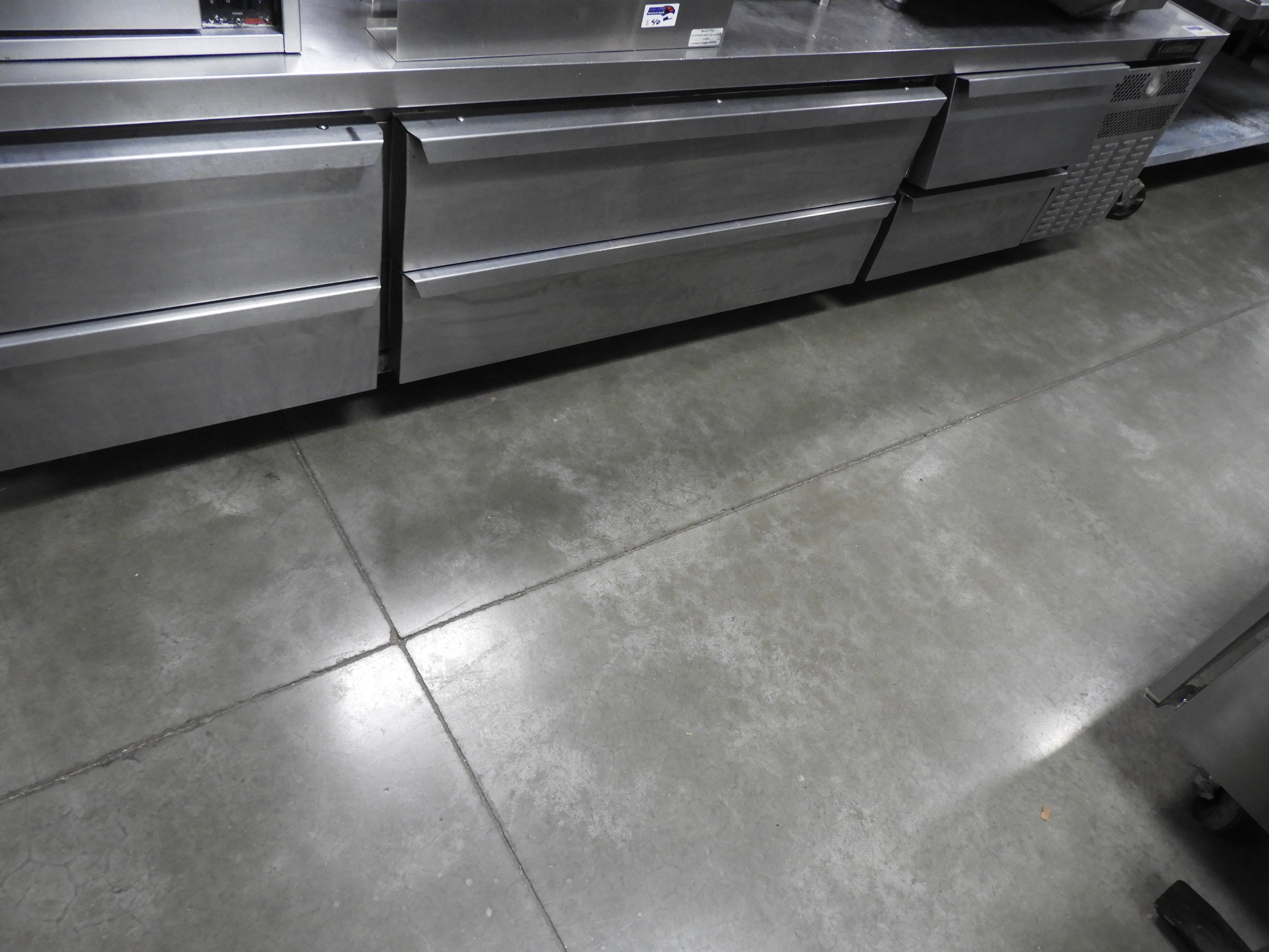 Used Continental D108GN 108"x35"x26" 6 Drawer  Commercial Chef Base As Is