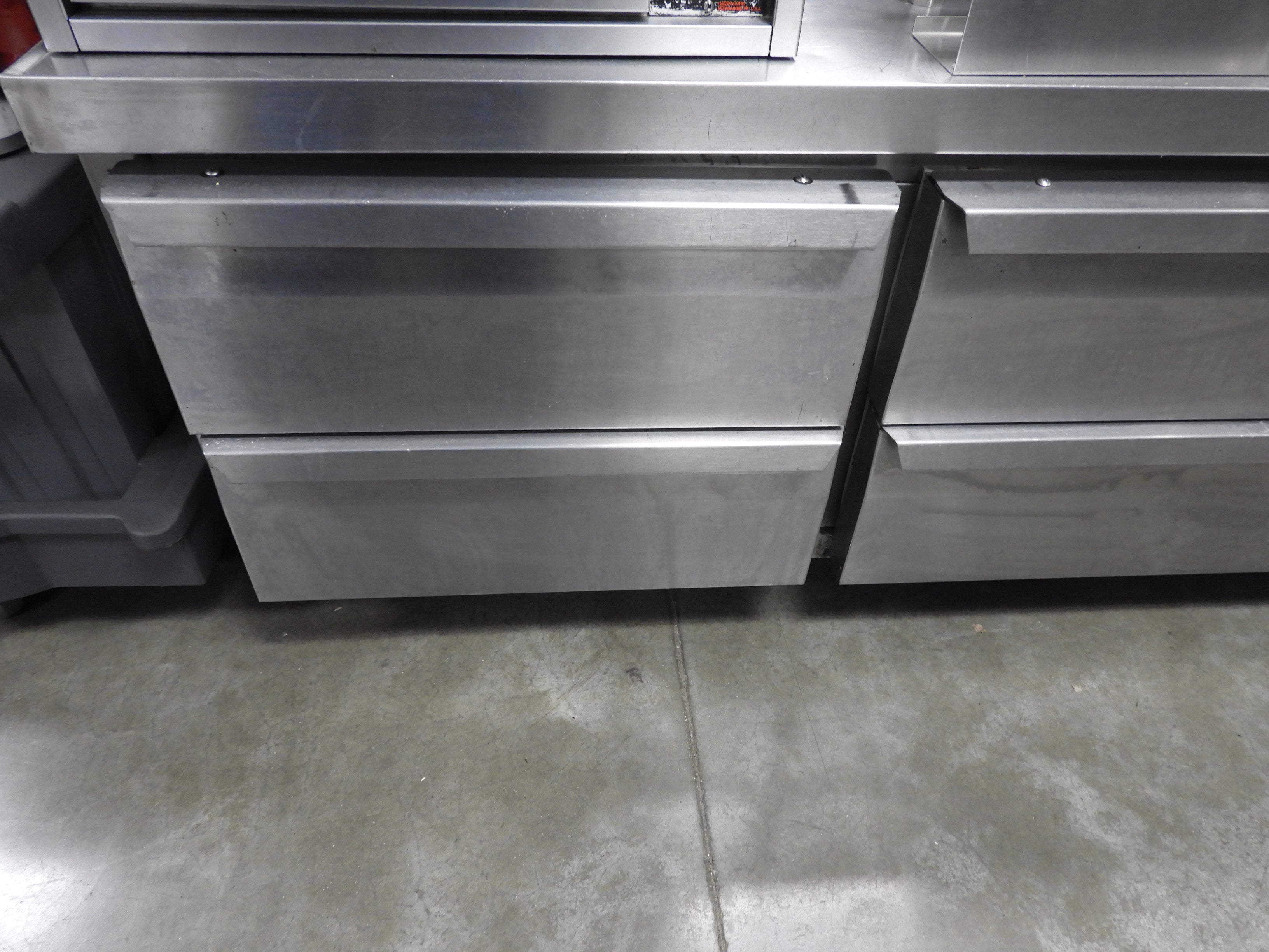 Used Continental D108GN 108"x35"x26" 6 Drawer  Commercial Chef Base As Is