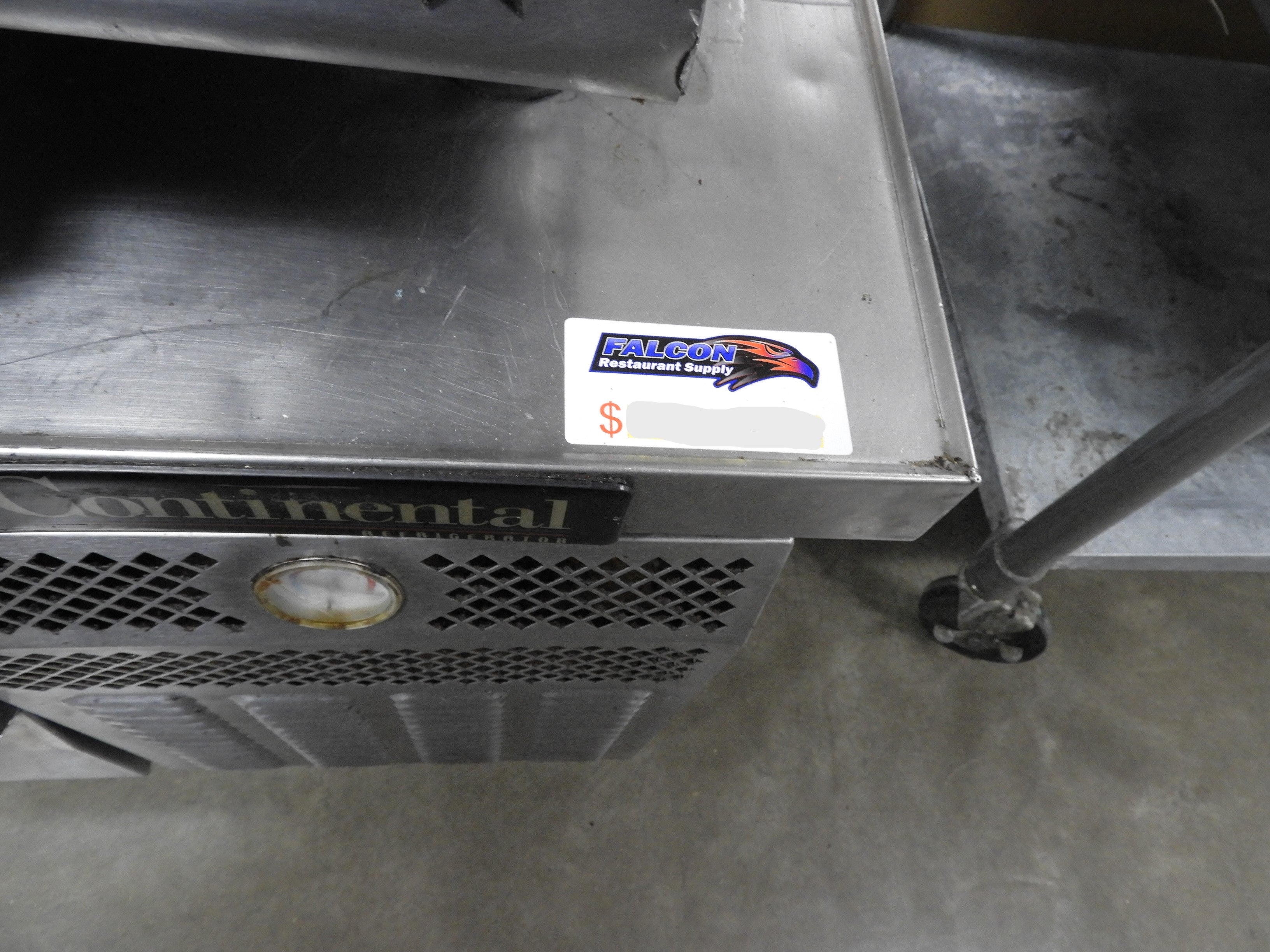 Used Continental D108GN 108"x35"x26" 6 Drawer  Commercial Chef Base As Is