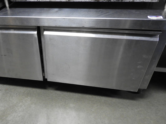 2 Drawer Stainless Steel Commercial Chef Base 53"