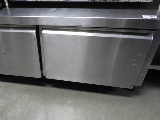 Used 2 Drawer Stainless Steel Commercial Chef Base 53"