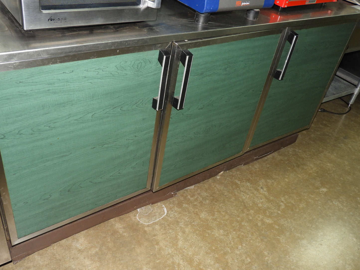 3 Door Green Storage Cabinet