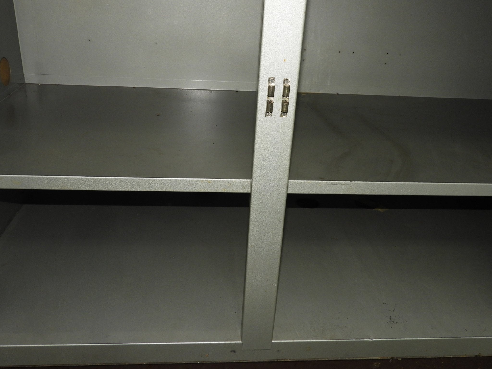 Used 3 Door Green Storage Cabinet - Falcon Restaurant Supply - 3