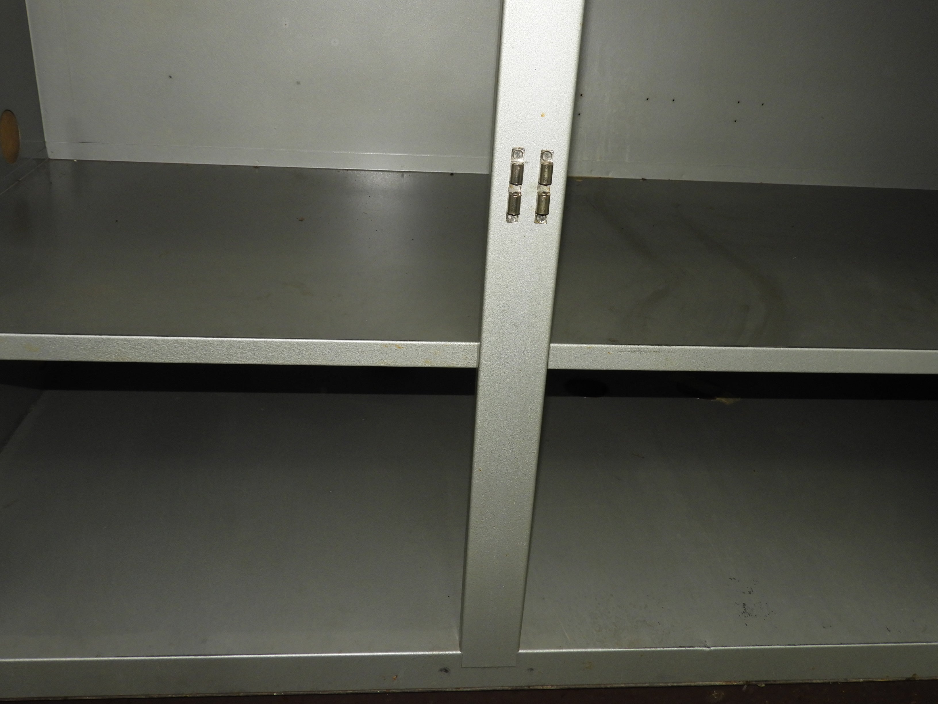 Used 3 Door Green Storage Cabinet