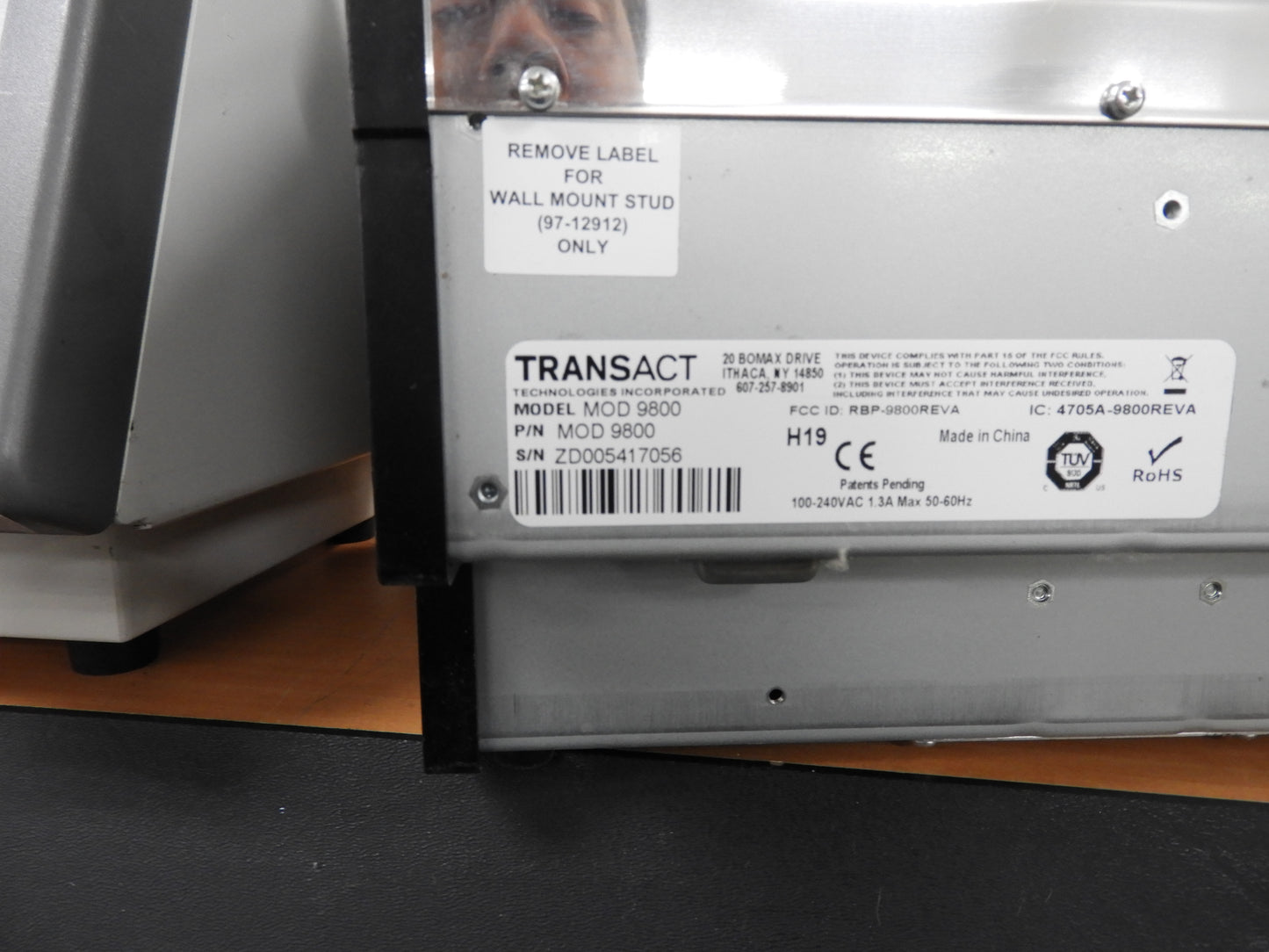 Used Transact AccuDate  9800 Terminal Transact Thermal Label Printer