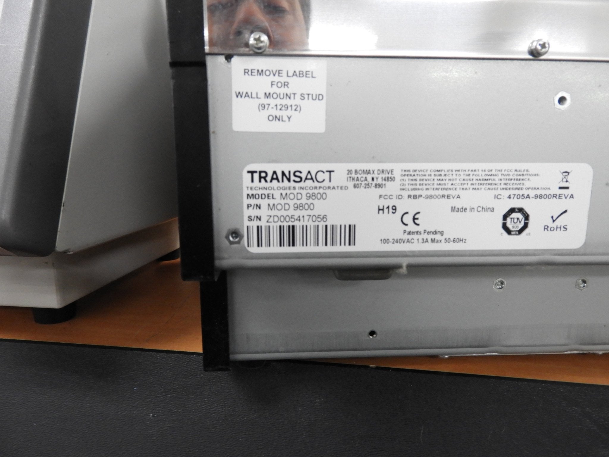 Used Transact AccuDate  9800 Terminal Transact Thermal Label Printer
