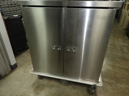 Stainless Steel Holding Cabinet With Caster Wheels