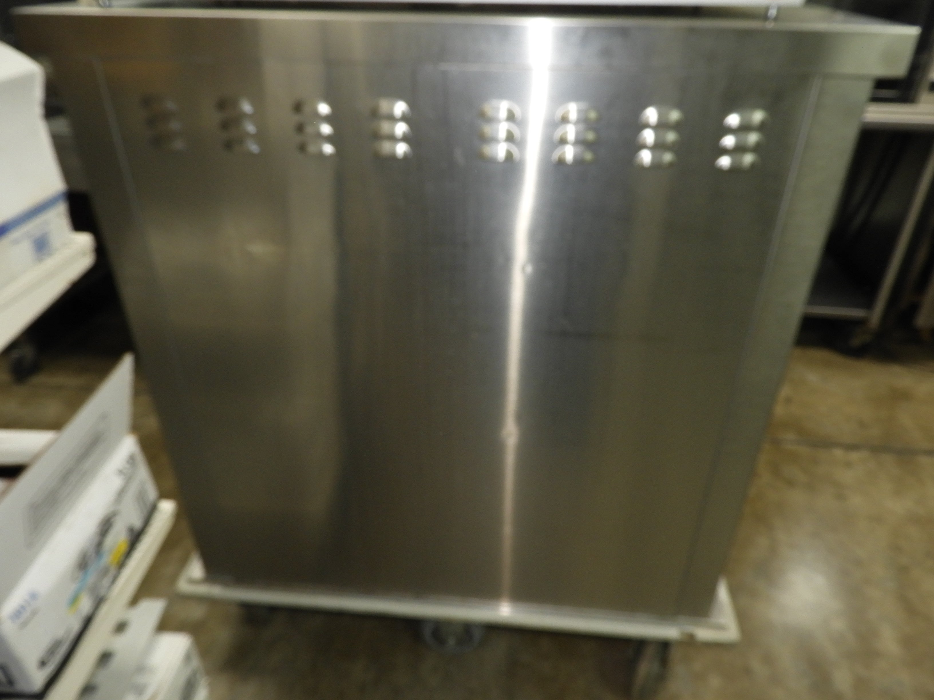 Used Stainless Steel Holding Cabinet With Caster Wheels