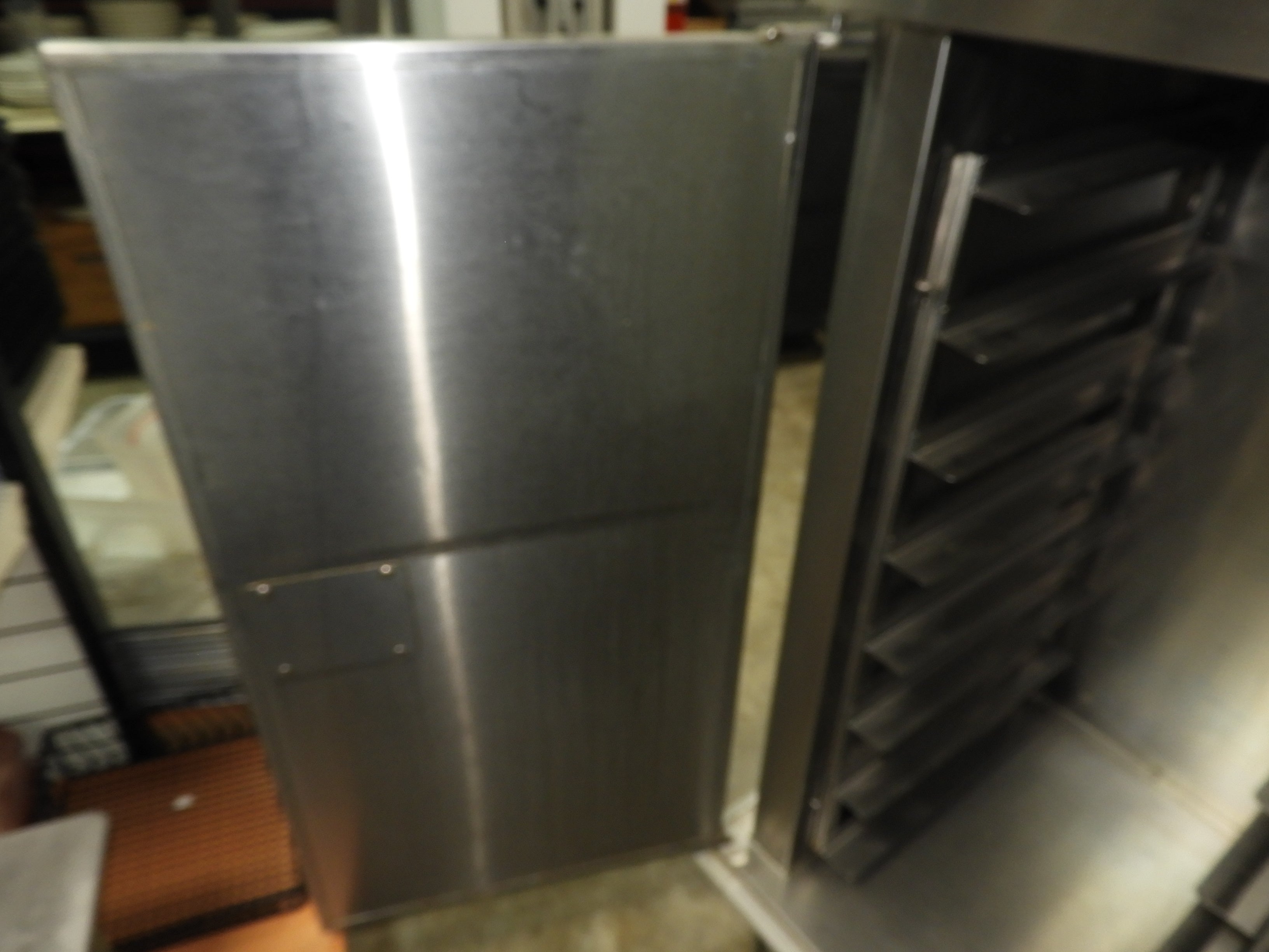 Used Stainless Steel Holding Cabinet With Caster Wheels
