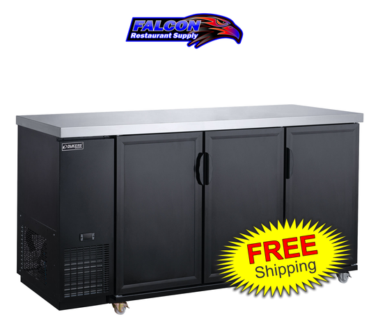 Dukers DBB72-M3 3-Door Bar and Beverage Cooler (Solid Doors)