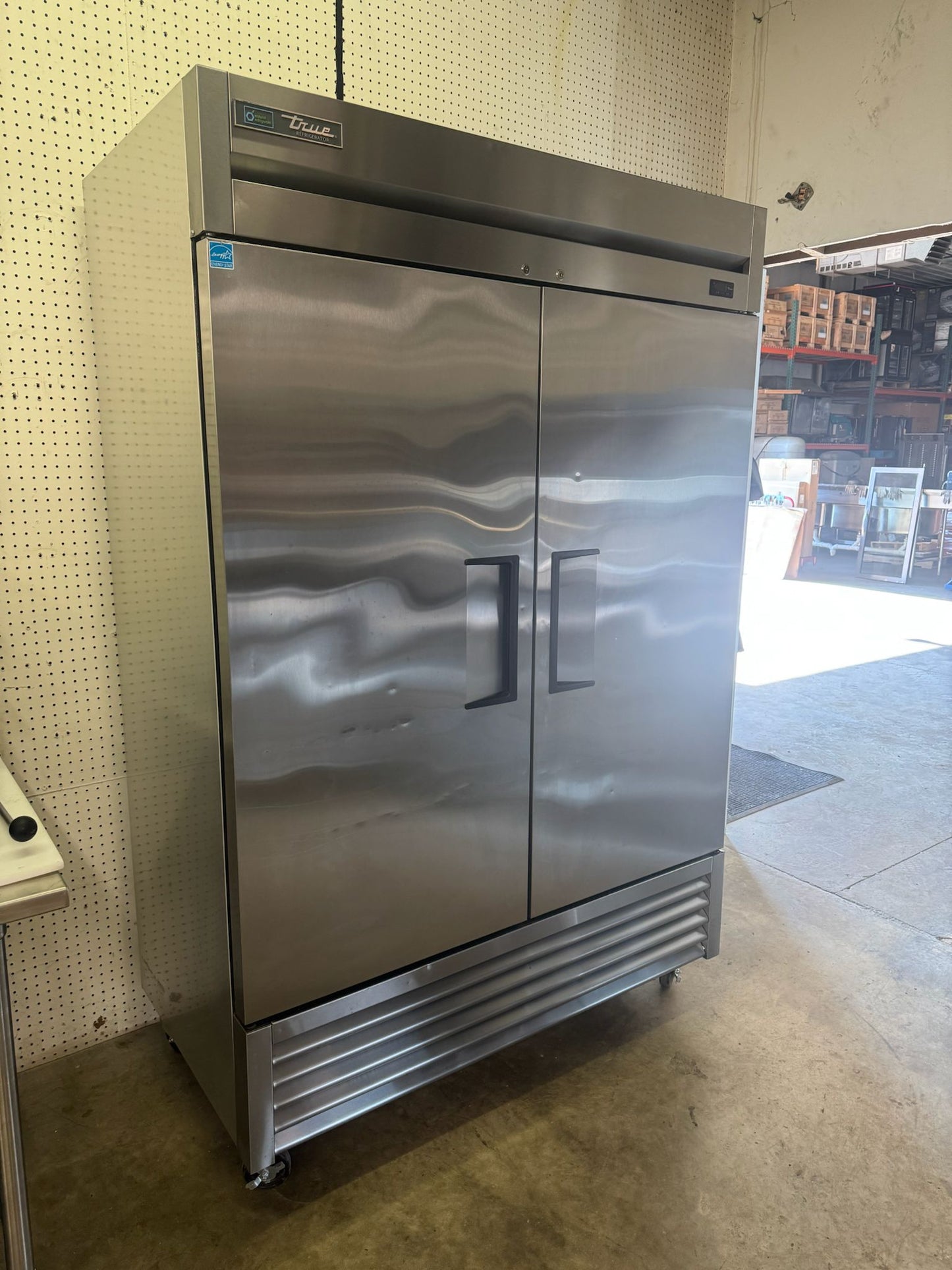 Used 2021 True T-49-HC Stainless Steel Solid 2 Door Reach-In Refrigerator 115V