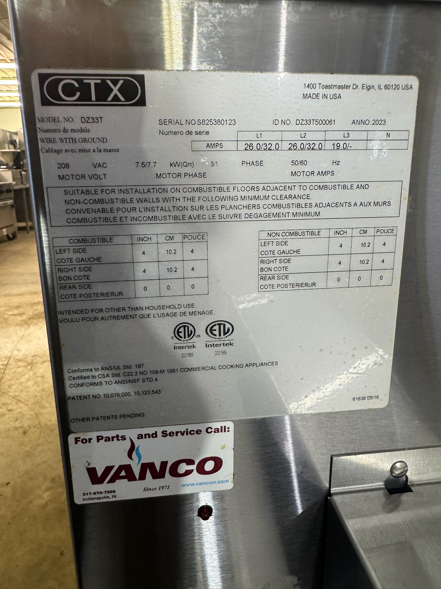 Used Middleby DZ33T CTX Electric Infrared Conveyor Oven Stack 208V - 1 or 3Ph