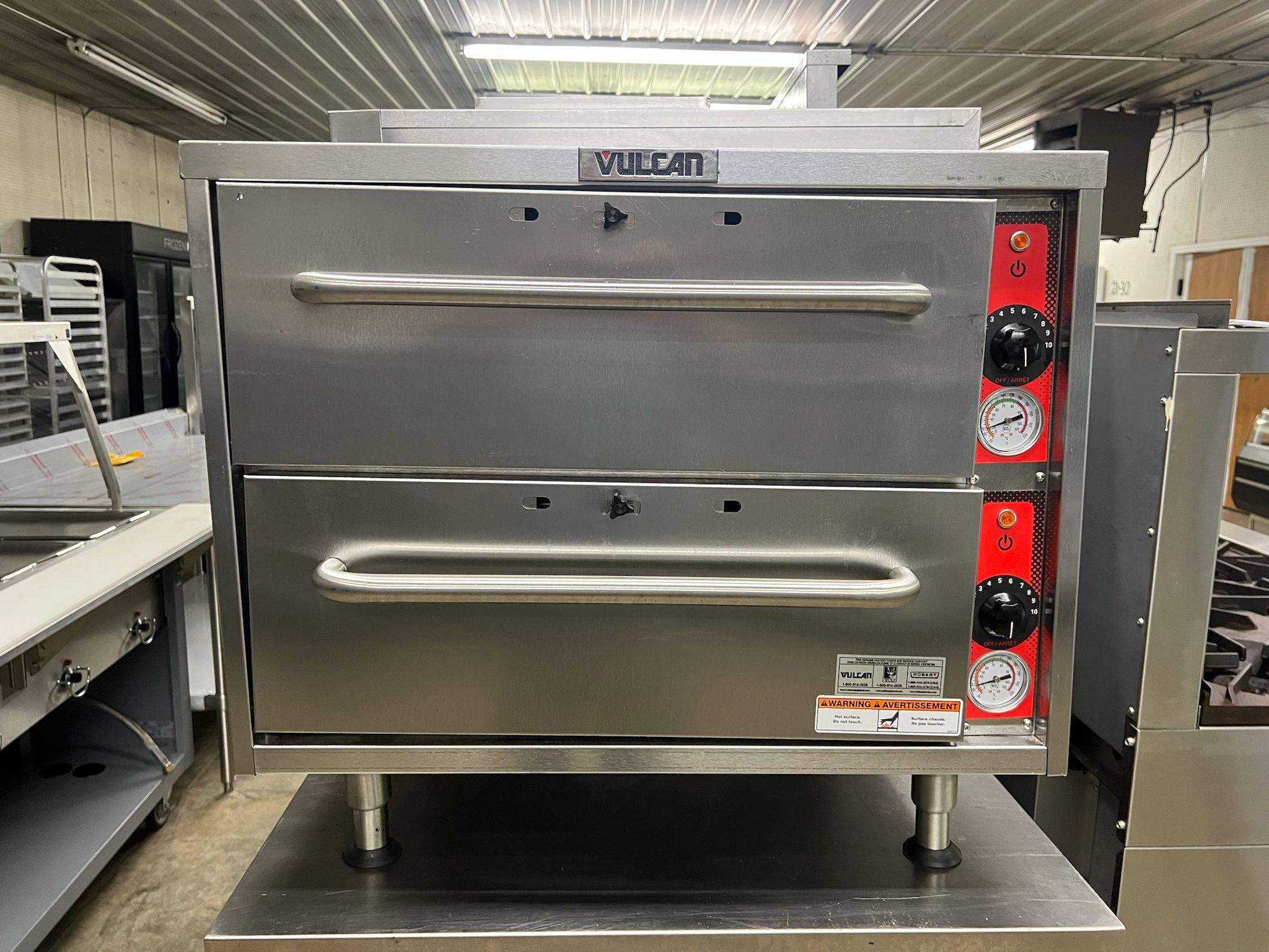 Used Vulcan VW2S Freestanding Two Drawer Food Warmer - 120V, 950W - WO1