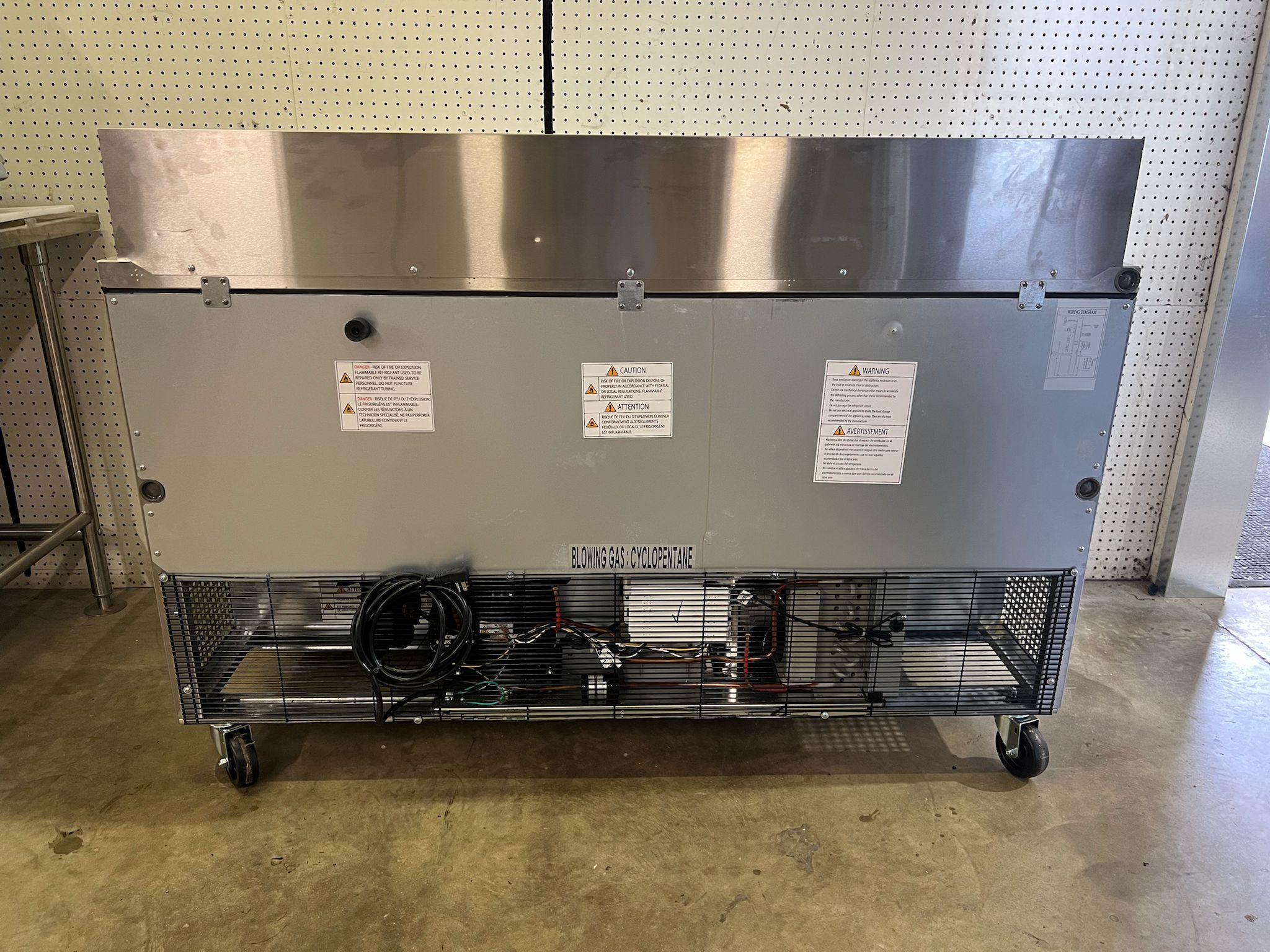 Used Turbo Air TST-60SD-D4-N 60" 4 Drawer Refrigerated Sandwich Prep Table 120V - WO1