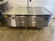 Used Traulsen TE060HT 2 Drawer 60" Refrigerated Chef Base 120V - WO1