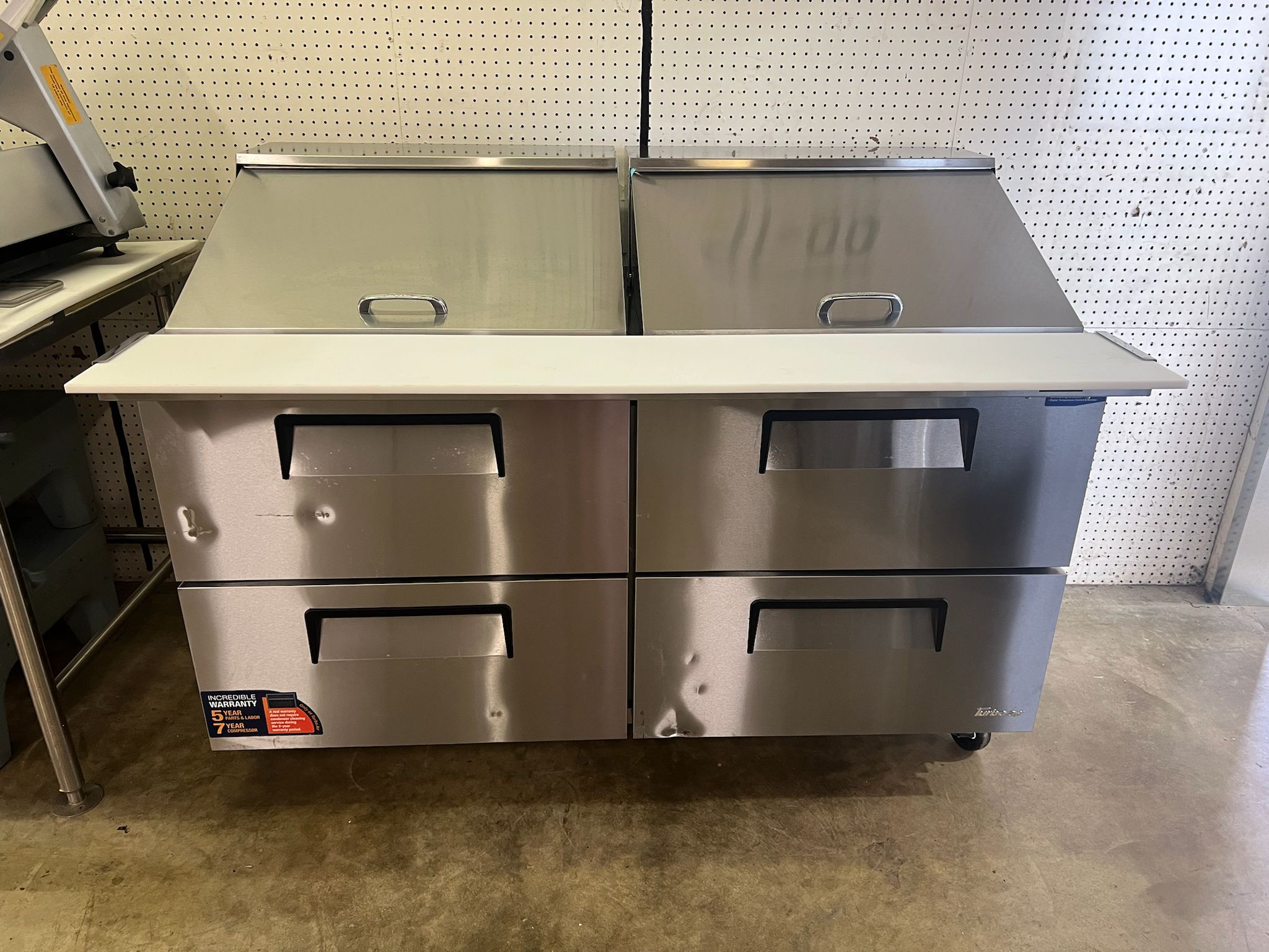 Used 60" Turbo Air TST-60SD-24-D4-N 4 Drawer Refrigerated Prep Table  120V - WO1