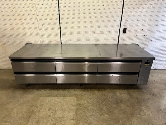 Used 97" Silver King Refrigerated 6 Drawer Stainless Chef Base 115V
