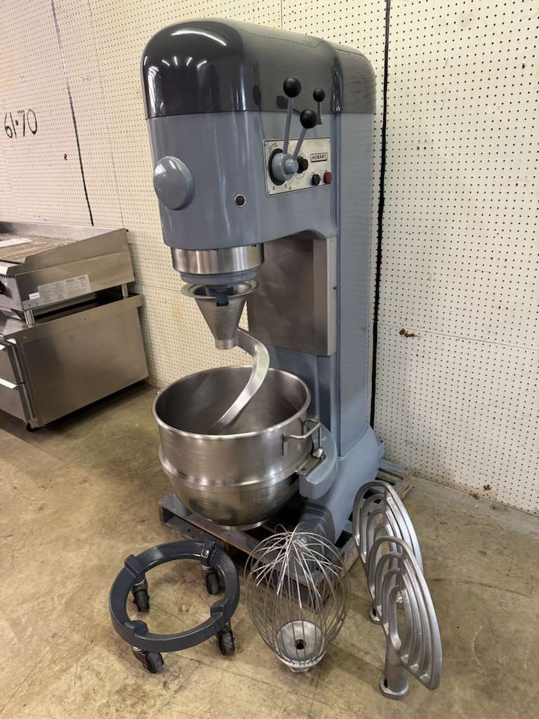 Used 80qt Hobart M802 Planetary Floor Mixer with Attachments 2HP 230V 3Ph