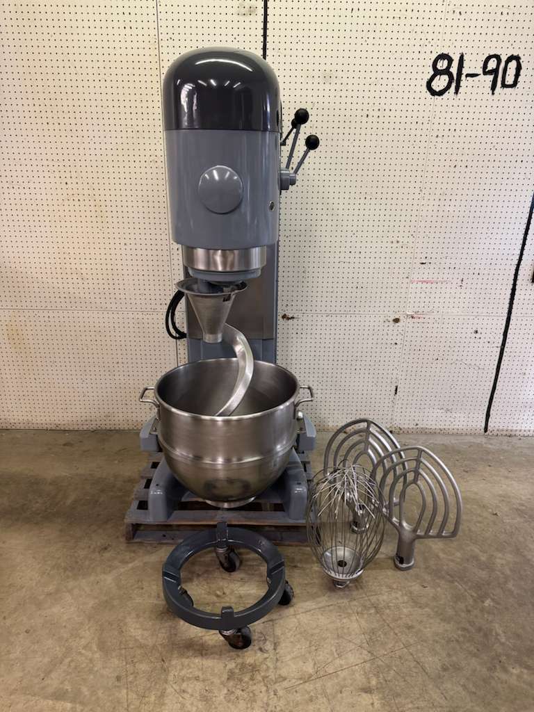 Used 80qt Hobart M802 Planetary Floor Mixer with Attachments 2HP 230V 3Ph