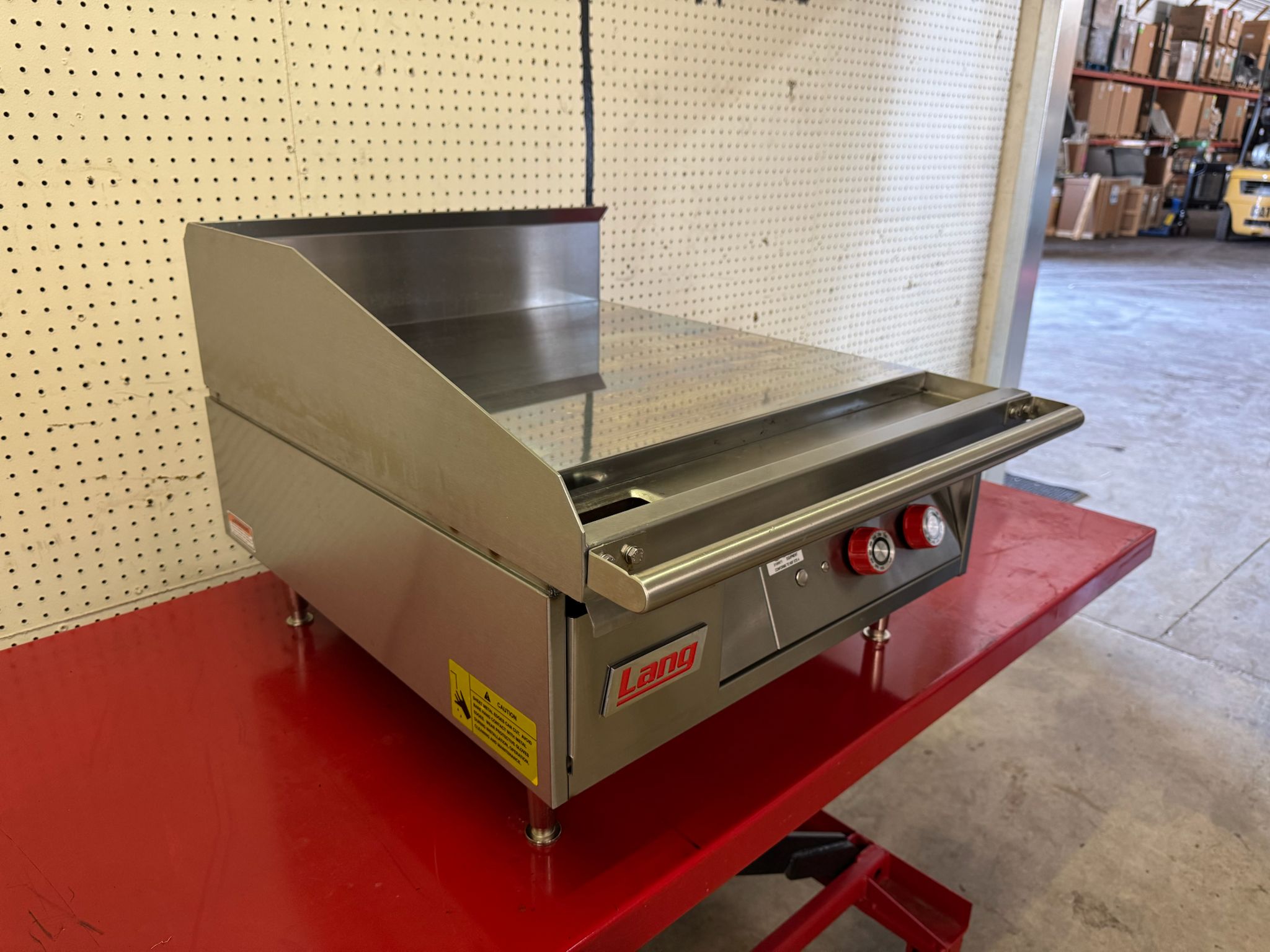 Used 24" Lang 124TC Electric Countertop Griddle Thermostatic Controls, 208v