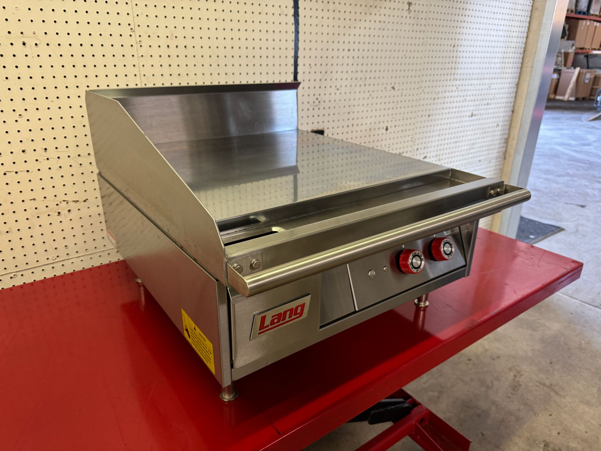 Used 24" Lang 124TC Electric Countertop Griddle Thermostatic Controls, 208V