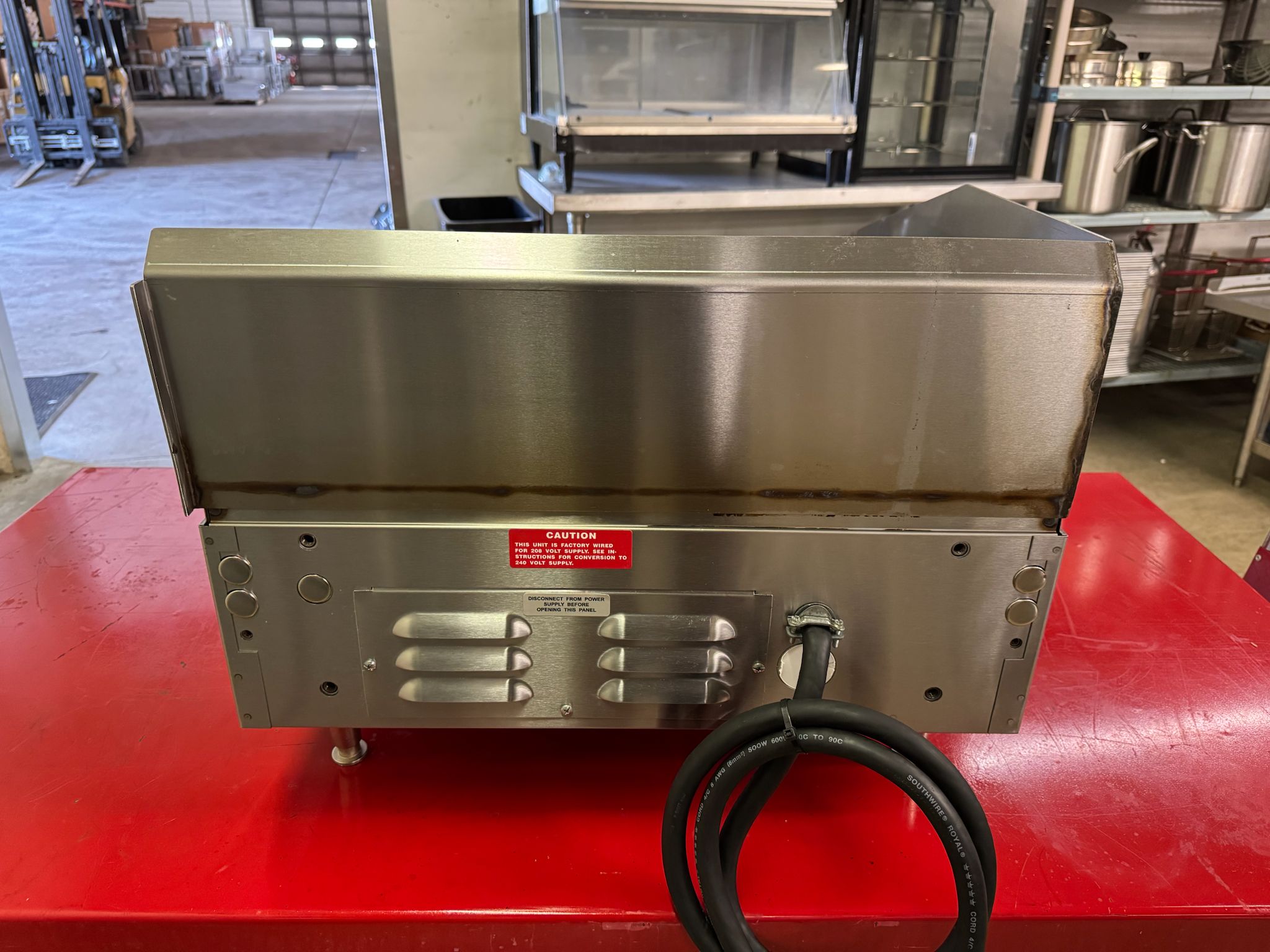 Used 24" Lang 124TC Electric Countertop Griddle Thermostatic Controls, 208V