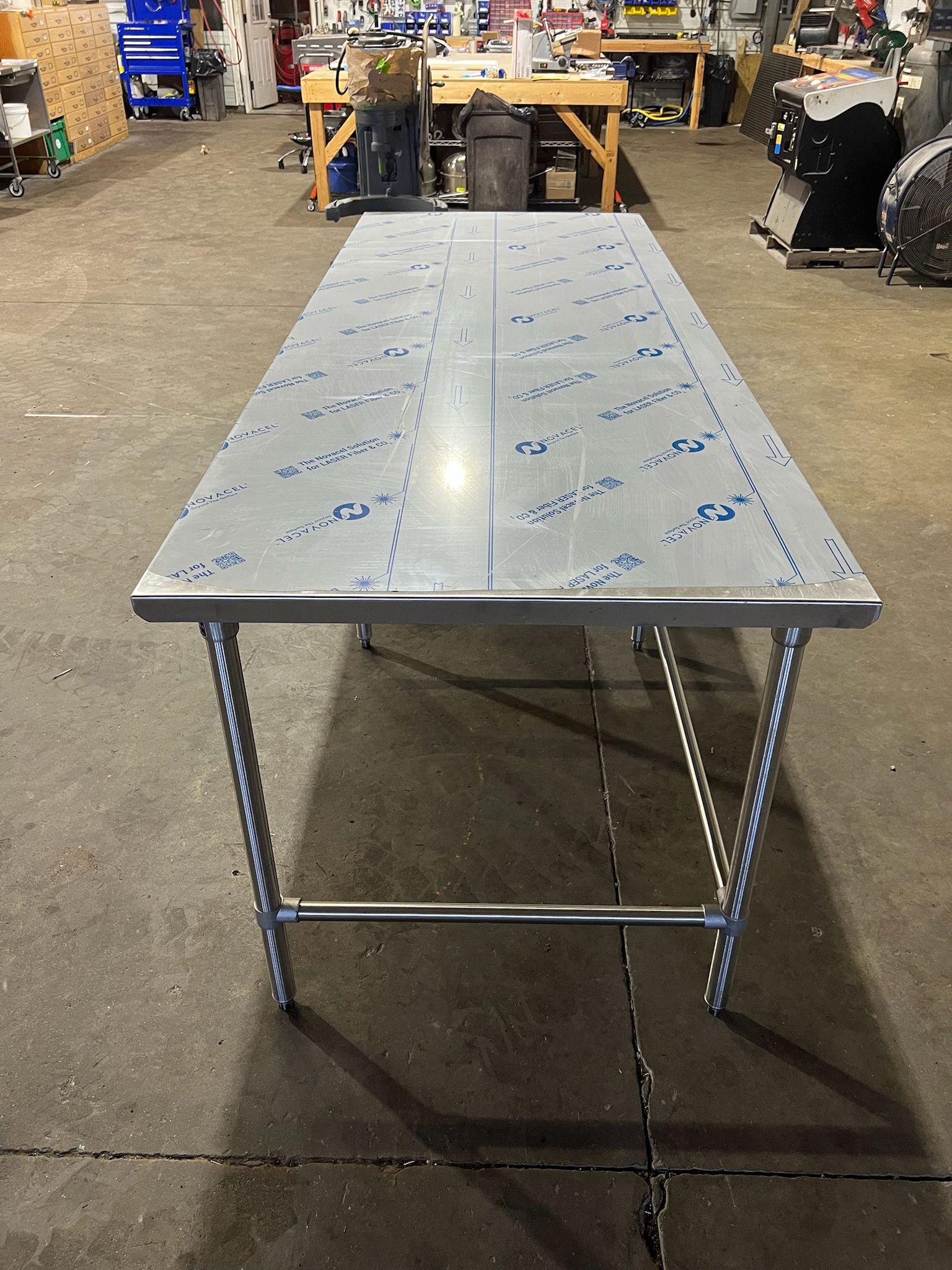 New John Boos 96"x36" Stainless Steel Table with 3 Drawers - Falcon Restaurant Supply - 5