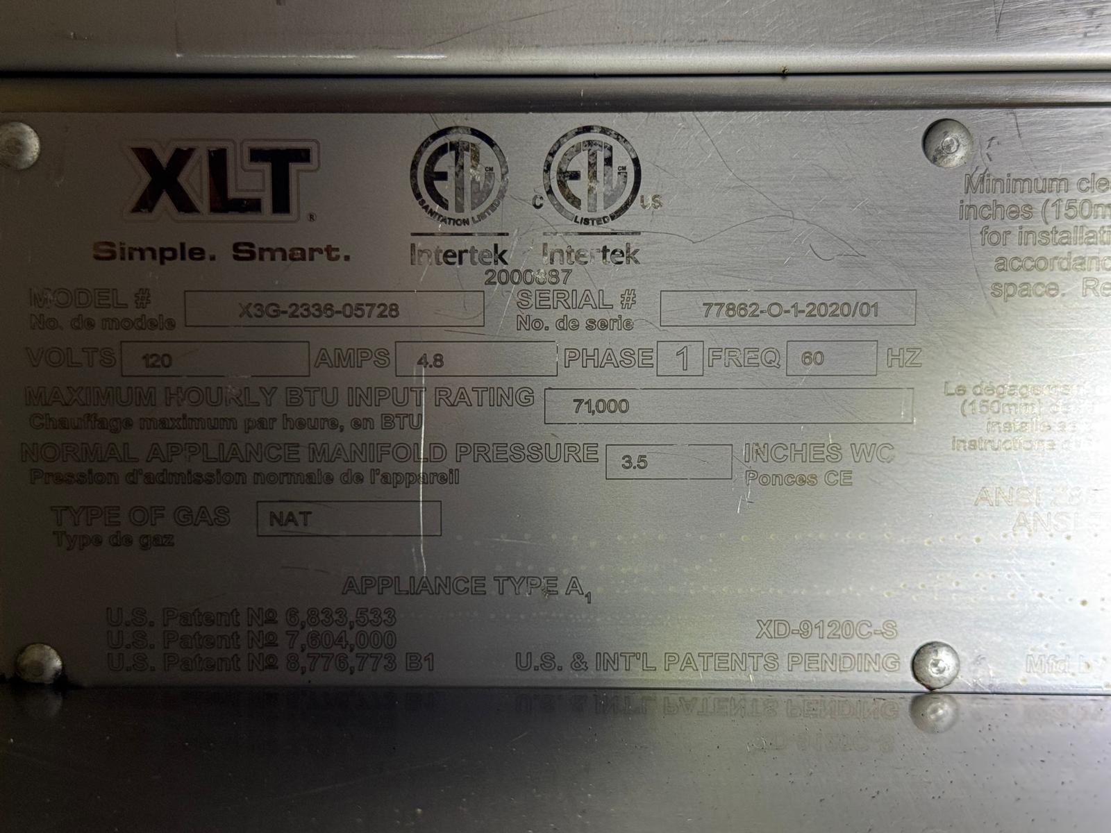 Used 2019 2020 XLT 2336 Natural Gas Double Deck Conveyor Pizza Oven