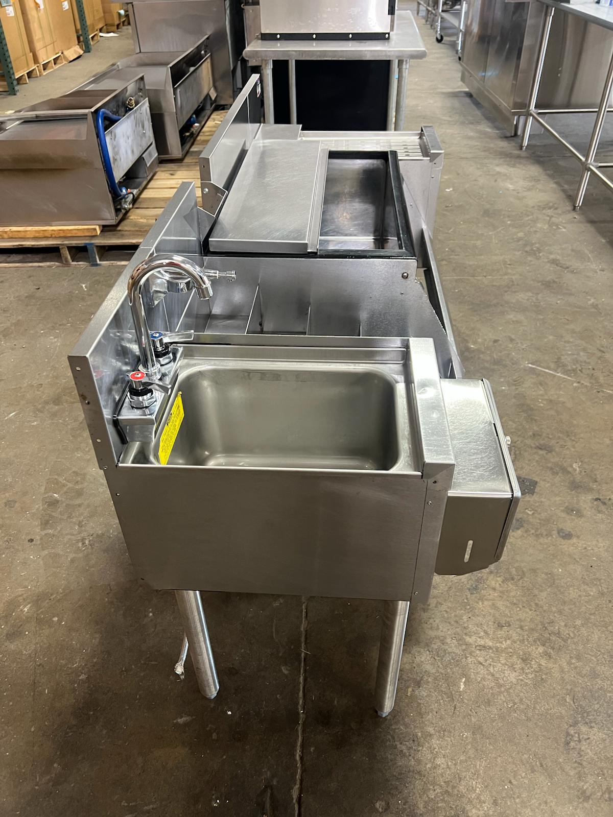 Used 66" Perlick Complete Underbar Stainless Steel Cocktail Station