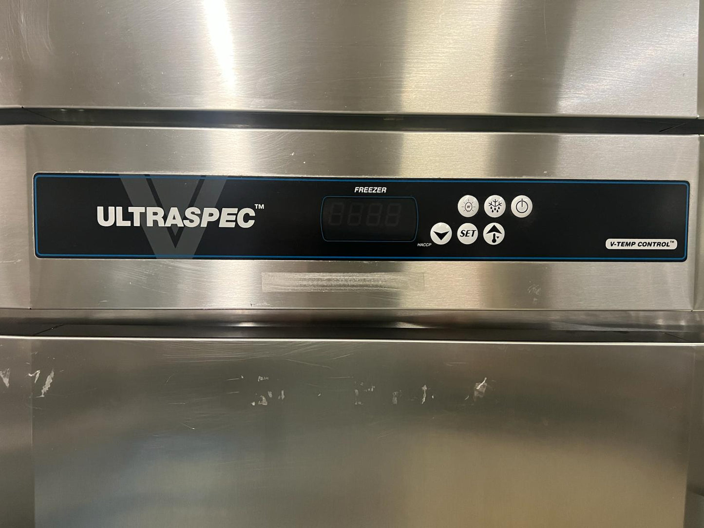 Used Victory Ultraspec FS-1D-S1-HC Reach In Solid 2 Half Door Freezer 115V