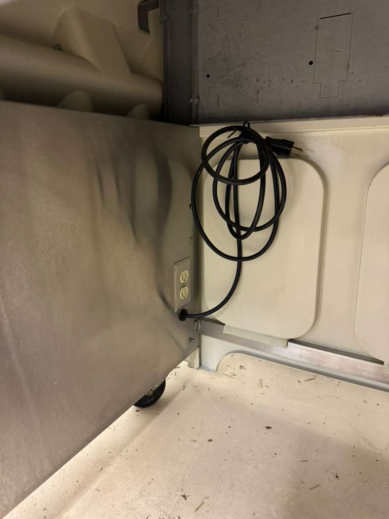 Used Galley 50"X 28" Drink Station with Cup Dispensers and Drain on Casters