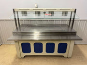 Used Galley 69" Heated Top Buffet Table with Fold Down Shelves 120V 1380W