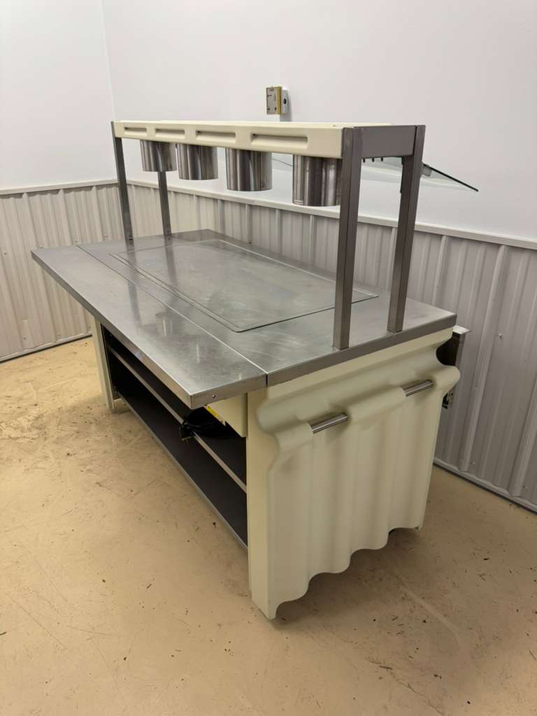 Used Galley 69" Heated Top Buffet Table with Fold Down Shelves 120V 1380W