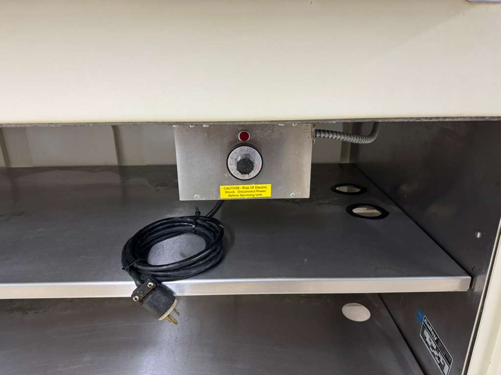 Used Galley 69" Heated Top Buffet Table with Fold Down Shelves 120V 1380W