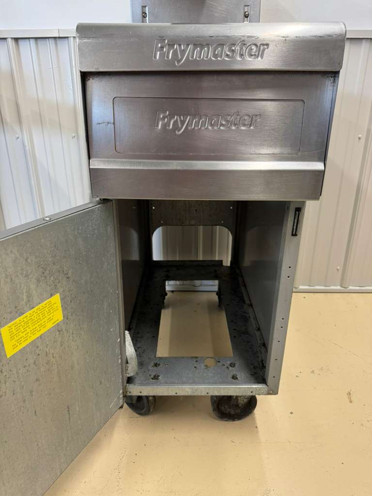 Used Frymaster Fryer Warmer Dump Station with Cabinet on Casters 120V