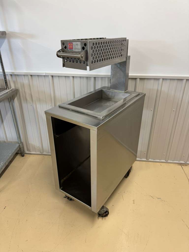 Used Marshall CZ3 Fryer Dump Station Warmer with Cart and Casters 120V