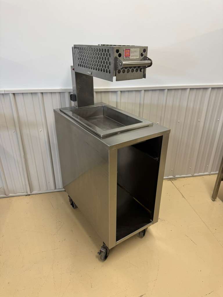 Used Marshall CZ3 Fryer Dump Station Warmer with Cart and Casters 120V