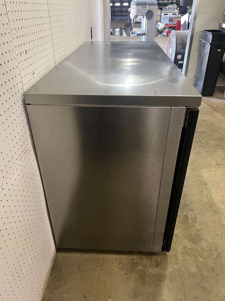 Used 60" Perlick BBS60 Stainless Steel Glass Door Back Bar Refrigerator 120V