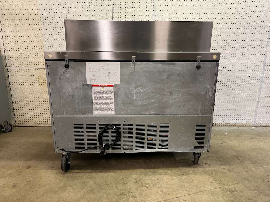 Used 48" Hoshizaki SR48A-18M 2 Door Mega Top Stainless Refrigerated Prep Table 120V