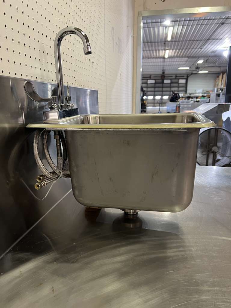 Used 12"x 18.5" Stainless Steel Hand Sink with Faucet