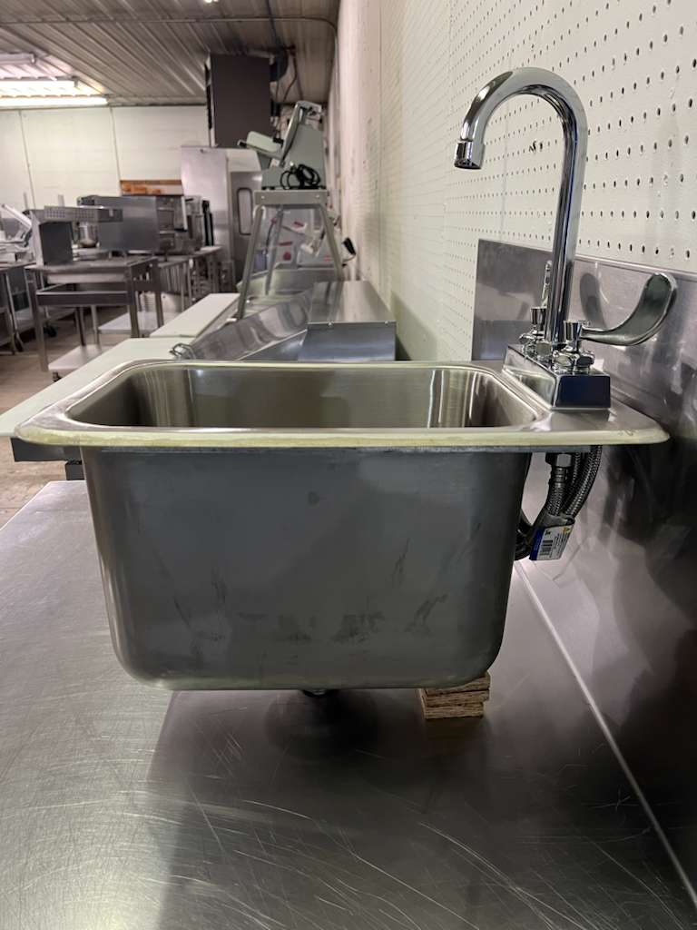 Used 12"x 18.5" Stainless Steel Hand Sink with Faucet