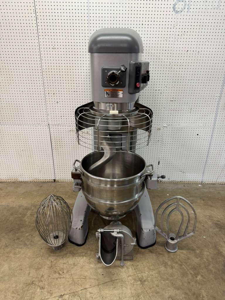 Used 60qt Hobart Legacy HL600-1 Planetary Floor Mixer with Guard - 240V, 3 Phase,