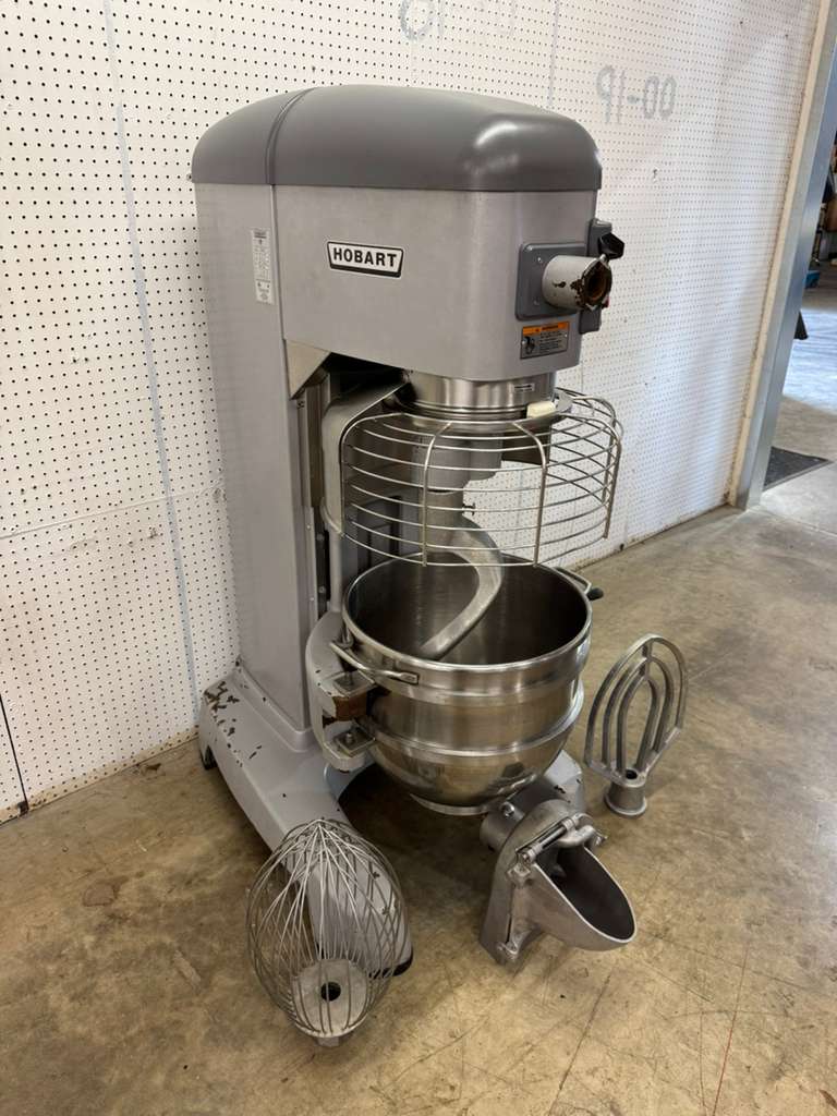 Used 60qt Hobart Legacy HL600-1 Planetary Floor Mixer with Guard - 240V, 3 Phase,