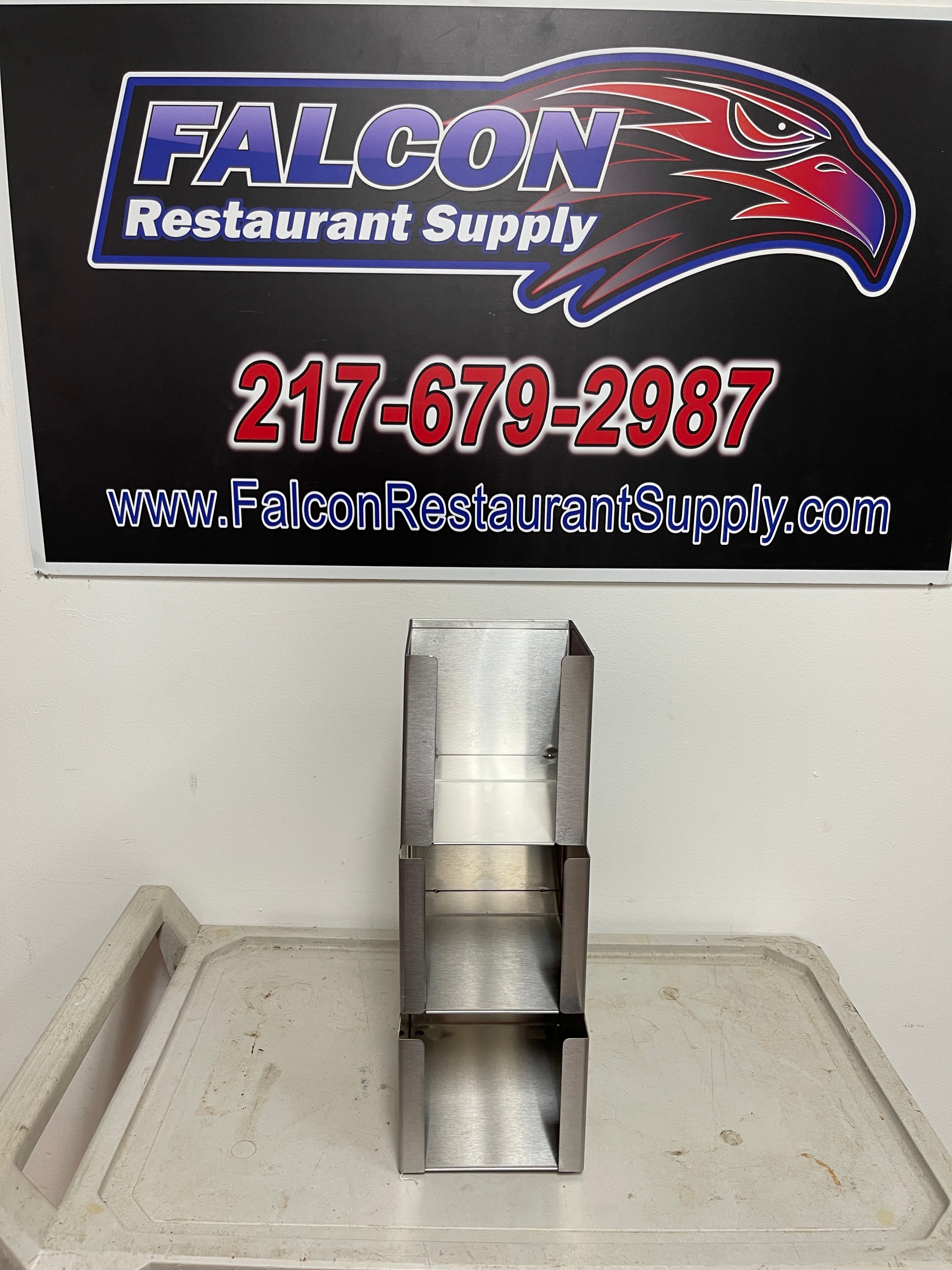 Used BK Resources FBH-3 Stainless 3 Tier Lid Organizer