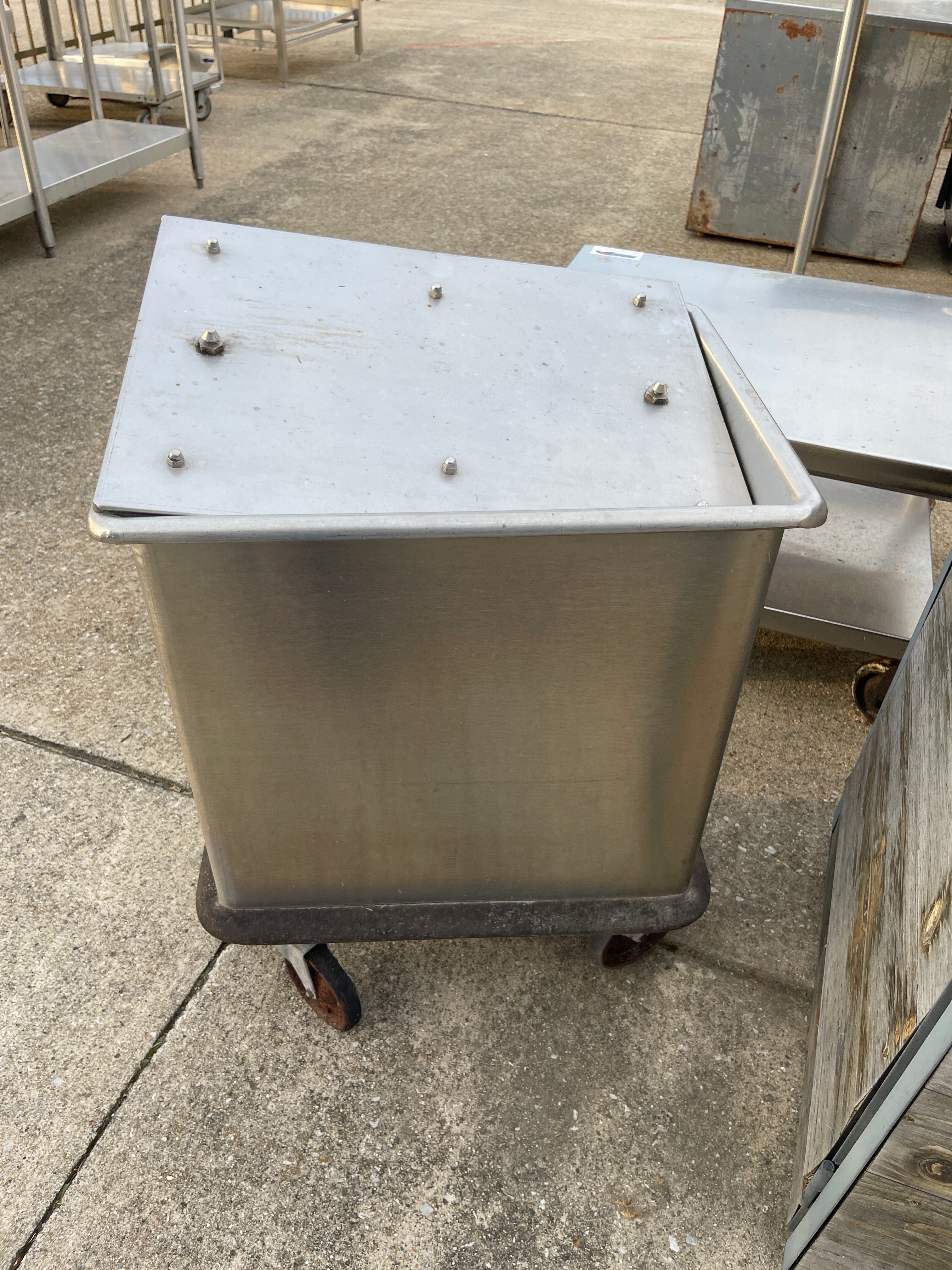 Used Stainless Steel Ingredient Bin - SS395