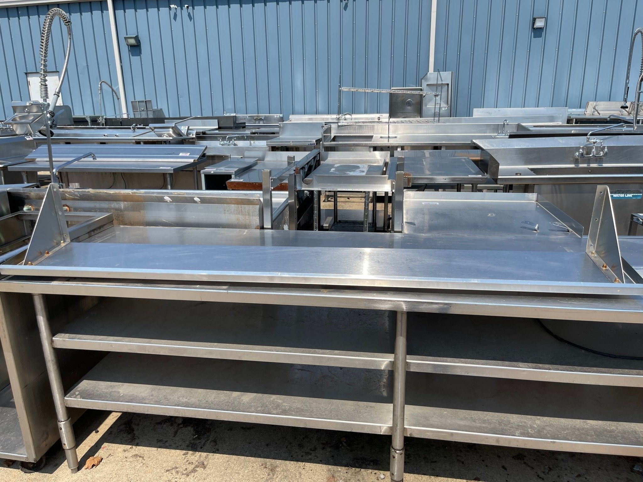 Used 84" Stainless Steel Shelf - SS237 - Falcon Restaurant Supply - 2