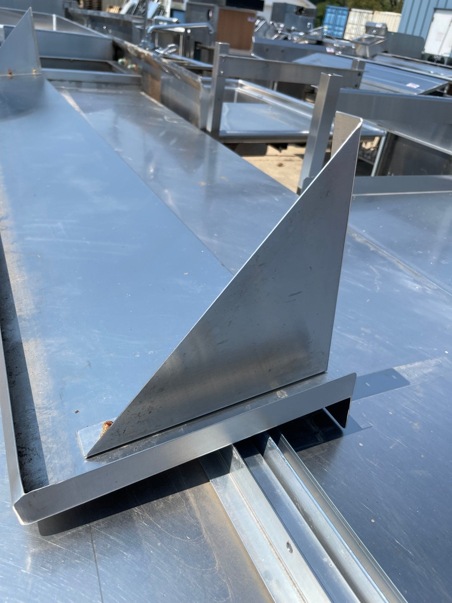 Used 84" Stainless Steel Shelf - SS237 - Falcon Restaurant Supply - 3