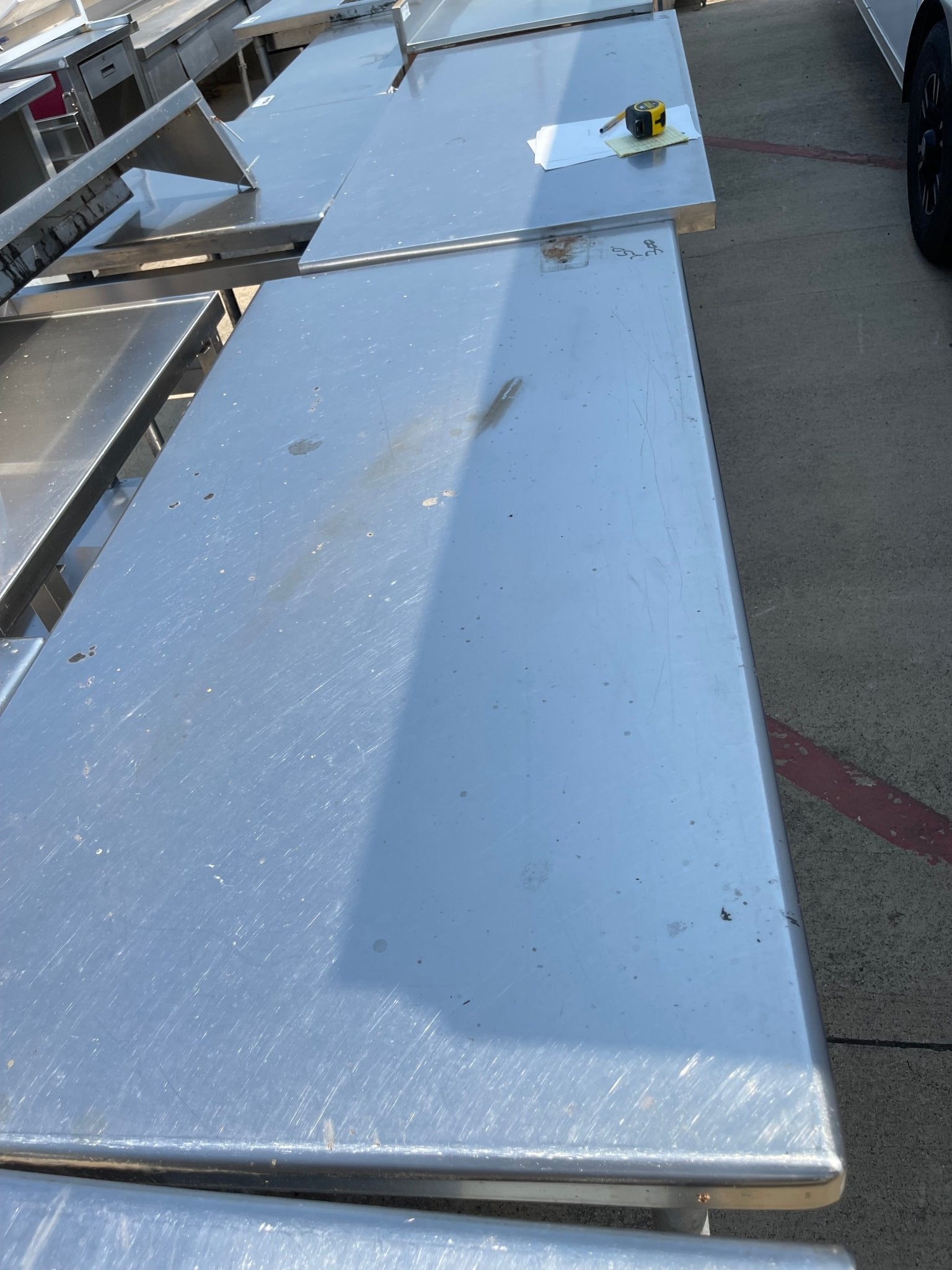 Used 59" Stainless Steel Table = SS241 - Falcon Restaurant Supply - 3